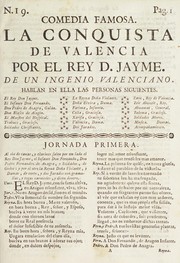 Front cover of La conquista de Valencia por el rey D. Jayme by Unknown