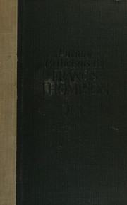 Cover of Literary criticisms by Francis Thompson