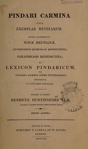 Cover of Pindari Carmina by Pindar