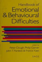 Front cover of Handbook of emotional & behavioural difficulties by Peter Clough