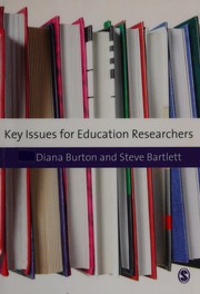 Front cover of Key issues for education researchers by Diana Burton