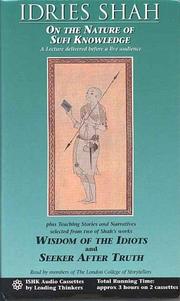 Front cover of On the Nature of Sufi Knowledge by Idries Shah