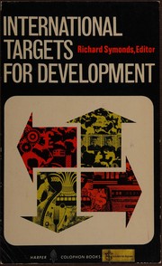 Cover of International targets for development by Symonds, Richard