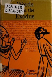 Front cover of Words from the Exodus by Isaac Asimov