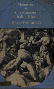 Front cover of Mannerism and anti-mannerism in Italian painting by Walter Friedlaender