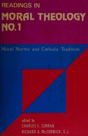 Front cover of Moral norms and Catholic tradition by Charles E. Curran