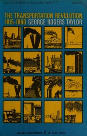 Front cover of The transportation revolution, 1815-1860 by George Rogers Taylor