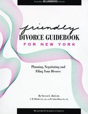 Front cover of Friendly divorce guidebook for New York by Steven L. Abel