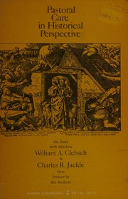 Front cover of Pastoral care in historical perspective by William A. Clebsch