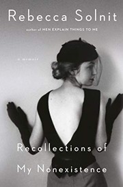 Front cover of Recollections of My Nonexistence by Rebecca Solnit
