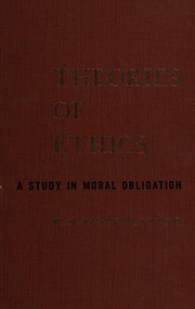 Cover of Theories of ethics by W. H. Werkmeister