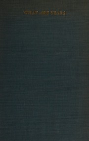 Cover of What are years by Marianne Moore