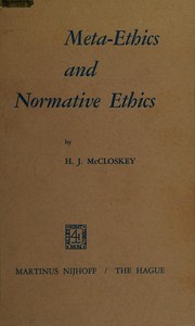 Cover of Meta-ethics and normative ethics by Henry John McCloskey