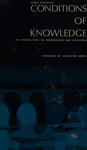 Front cover of Conditions of knowledge by Israel Scheffler