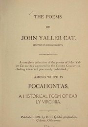 Front cover of The poems of John Yaller Cat [pseud.] by Henry Philip Gibbs
