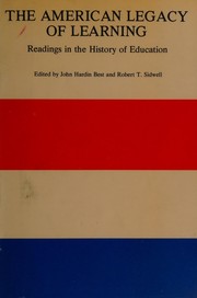 Front cover of The American legacy of learning by John Hardin Best