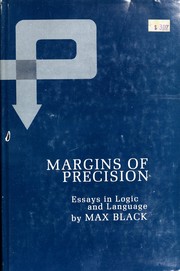 Front cover of Margins of precision by Max Black