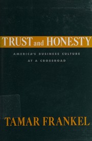 Front cover of Trust and honesty by Tamar Frankel