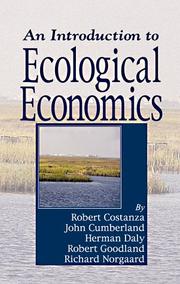 Front cover of An Introduction to ecological economics by Robert Costanza