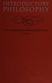 Cover of Introductory philosophy by Frank A. Tillman