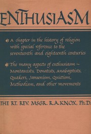 Cover of Enthusiasm by Ronald Arbuthnott Knox