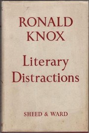 Front cover of Literary distractions by Ronald Arbuthnott Knox