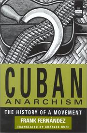 Front cover of El anarquismo en Cuba by Frank Fernández