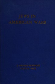 Front cover of Jews in American wars by J. George Fredman