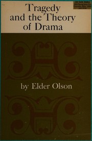 Front cover of Tragedy and the theory of drama by Elder Olson