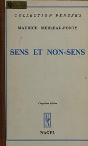 Cover of Sens et non-sens by Maurice Merleau-Ponty