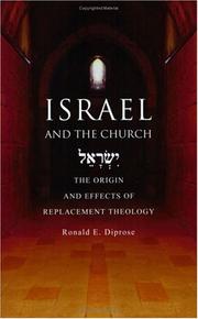 Front cover of Israel And The Church by Ronald E. Diprose