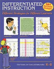 Cover of Differentiated instruction by Char Forsten