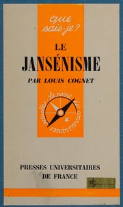Cover of Le jansénisme by Louis Cognet