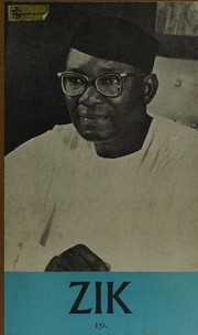 Cover of Zik by Nnamdi Azikiwe