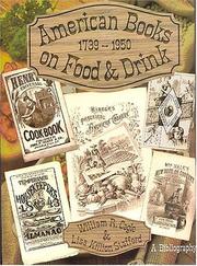Front cover of American books on food and drink by William R. Cagle