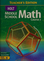 Cover of Holt Middle School Math by Jennie M. Bennett