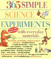 Cover of 365 simple science experiments with everyday materials by E. Richard Churchill