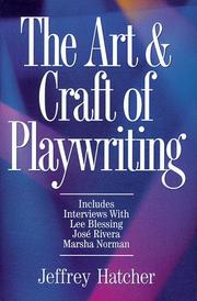 Front cover of The art & craft of playwriting by Jeffrey Hatcher