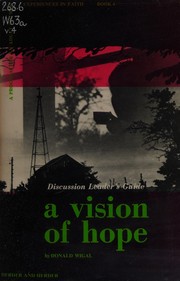 Front cover of A vision of hope by Donald Wigal