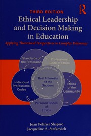 Cover of Ethical leadership and decision making in education by Joan Poliner Shapiro