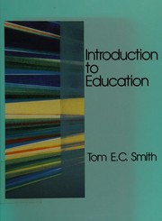 Cover of Introduction to education by Tom E. C. Smith