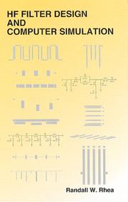 Cover of HF filter design and computer simulation by Randall W. Rhea
