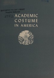 Front cover of Academic costume in America by O. J. Hoppner