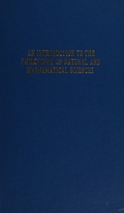 Front cover of An introduction to the philosophy of natural and mathematical sciences by Sullivan, Helen Sister