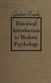 Front cover of Historical introduction to modern psychology by Gardner Murphy