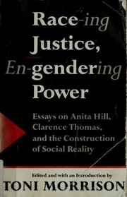 Front cover of Race-ing justice, en-gendering power by Toni Morrison