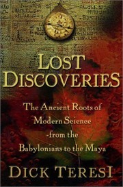Cover of Lost discoveries by Dick Teresi