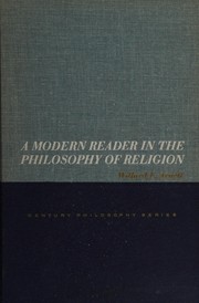 Front cover of A modern reader in the philosophy of religion by Willard Eugene Arnett