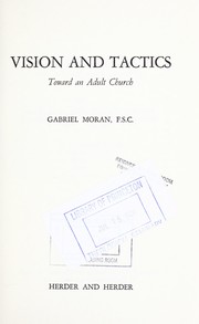 Cover of Vision and tactics by Gabriel Moran