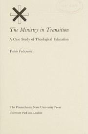 Front cover of Ministry in Transition a Case Study by Yoshio Fukuyama